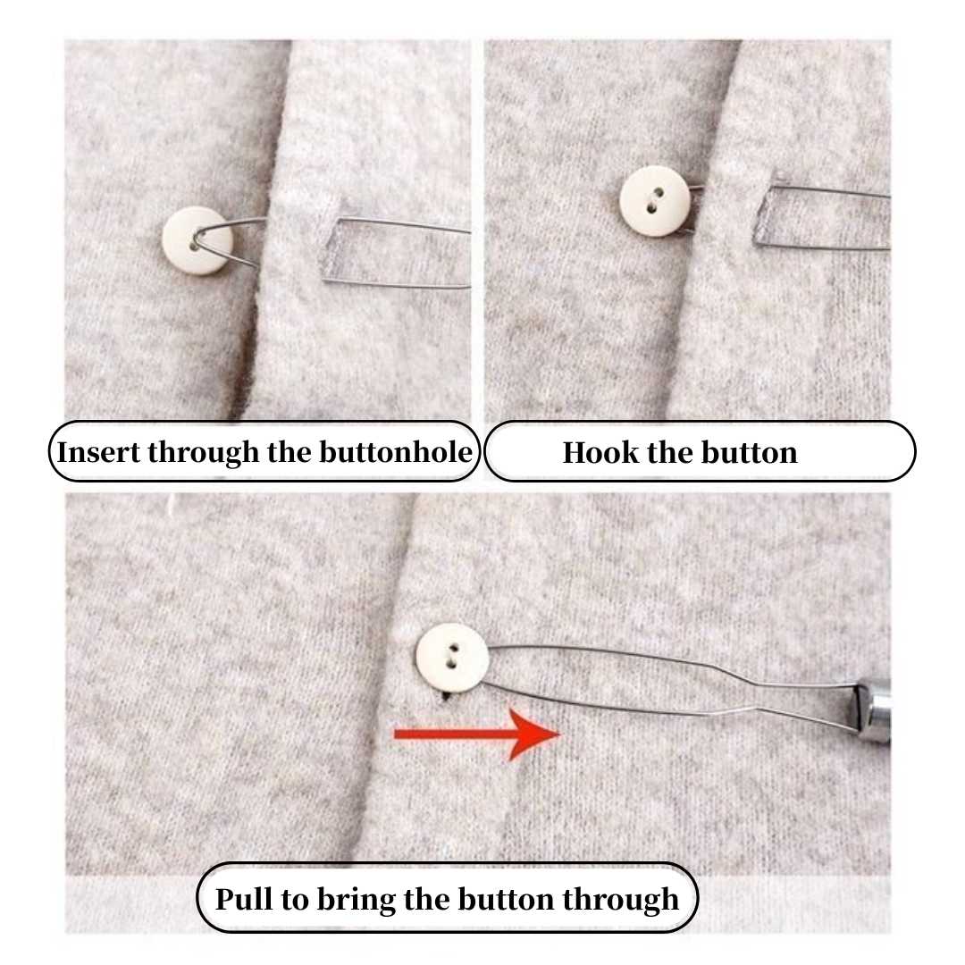 Button Helper — Easy Buttoning Tool for Long Nails