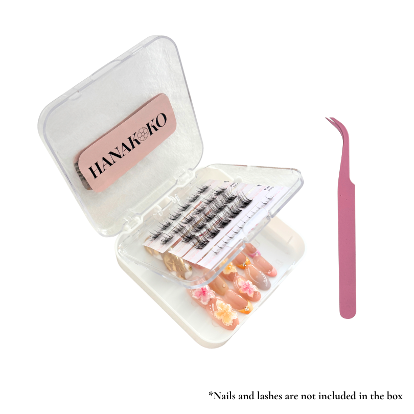 Mini Double-Layer Travel Case + Mini Tweezers