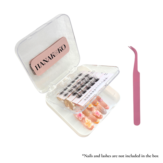 Mini Double-Layer Travel Case + Mini Tweezers