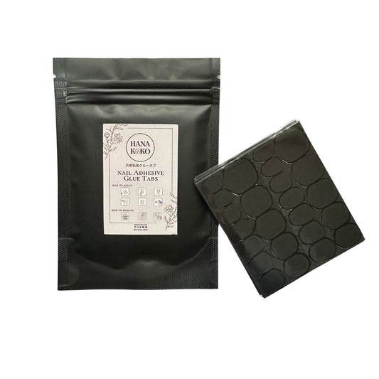 Press-on Glue Tabs Black Solid Gel (UV Light Needed)