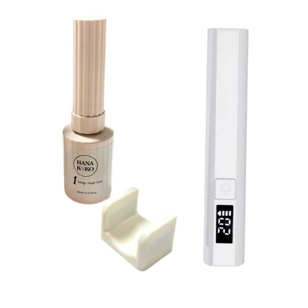 One-Step Nail Gel Pink Cat Eye 5-in-1 Nail Gel Polish (UV needed)