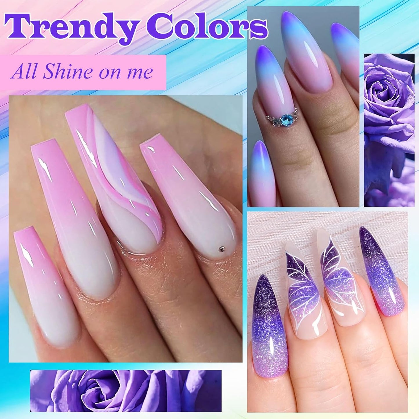 Temperature Mood Color Changing Gel Nail Polish Set 12 Colors